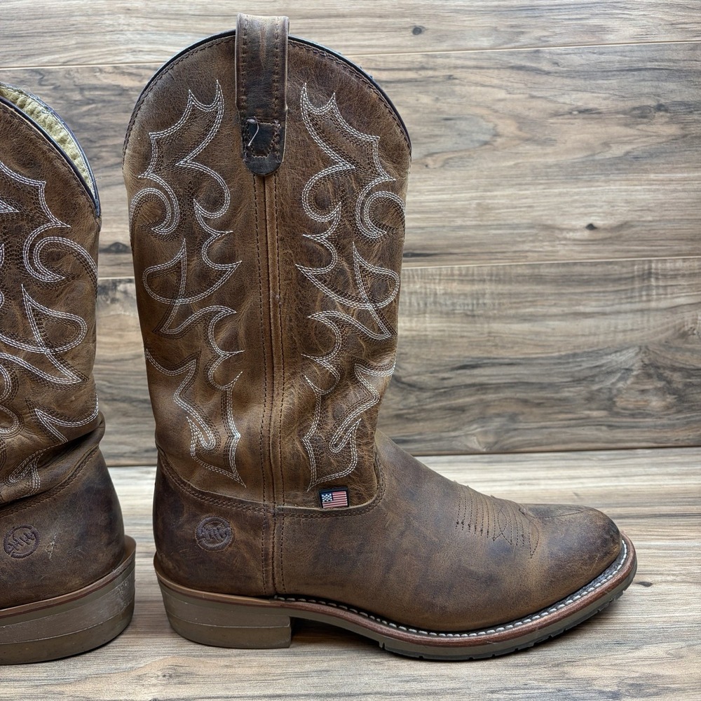 Double H Dylan Mens 11D Soft R Toe 12" Western Work Ranch Boots USA Made DH1552 - Picture 14 of 16